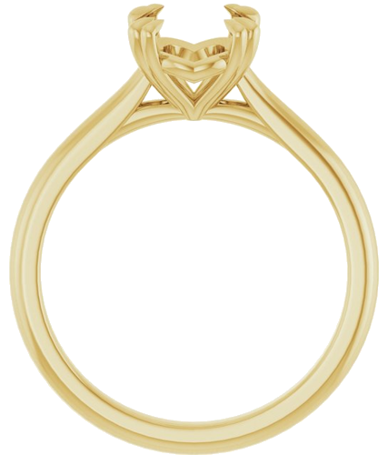 Sužadėtuvių Žiedas „Solitaire“ 585 Geltonojo Aukso Oval 9mm x 7mm (2)