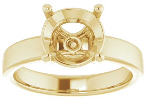 Sužadėtuvių Žiedas „Solitaire“ 14k yellow gold Round 8.8mm (3)