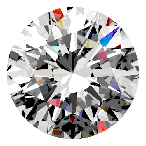 0.3 carat G-SI2 Excellent cut Natūralus Round Deimantas (1)