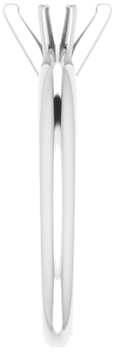 14K White 6x3 mm Marquise Six-Prong Solitaire Engagement Ring Mounting (4)