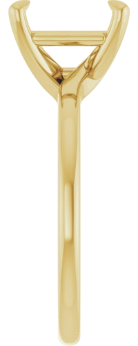 Sužadėtuvių Žiedas 14k yellow gold Emerald 8.5mm x 6.5mm (4)