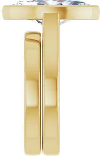 Sužadėtuvių Žiedas „Bezel-Set Solitaire“ 14k yellow gold Marquise 15mm x 7.5mm (9)
