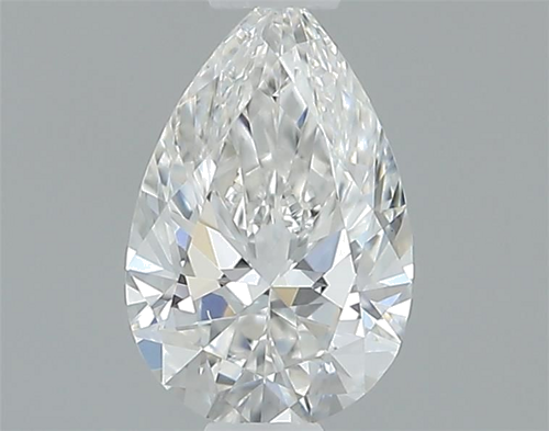 0.3 carat D-VVS2 Natūralus Pear Deimantas (1)