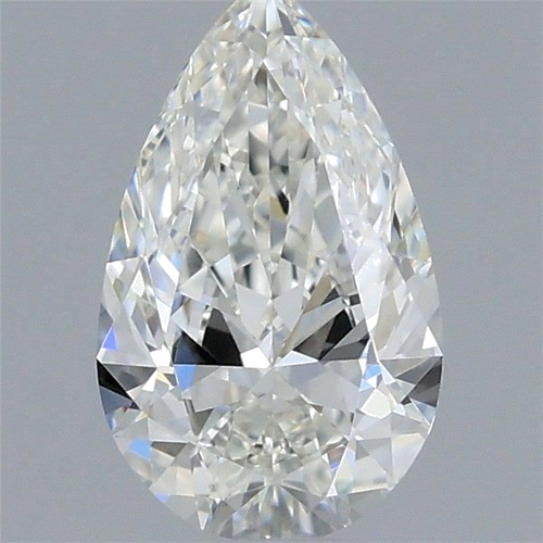 0.5 carat H-IF Natūralus Pear Deimantas (1)