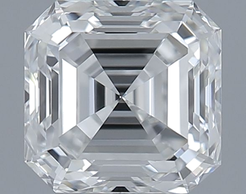 0.5 carat F-VVS1 Natūralus Asscher Deimantas (1)