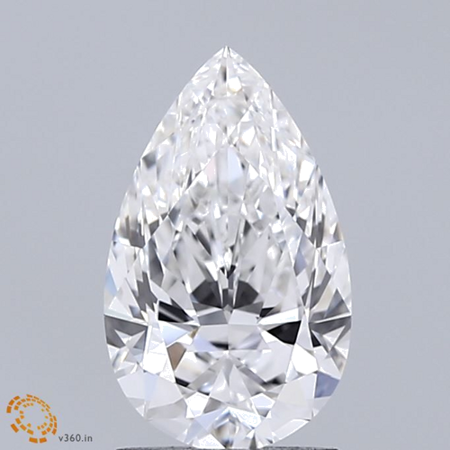 1.43 carat F-VVS1 Natūralus Pear Deimantas (1)