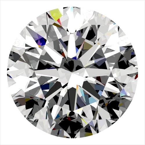 0.38 carat D-VVS2 Excellent cut Natūralus Round Deimantas (1)