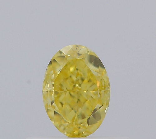 0.5 carat Fancy Intense Yellow-VS2 Natūralus Oval Deimantas (1)