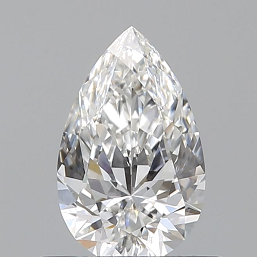 0.53 carat F-VVS2 Natūralus Pear Deimantas (1)