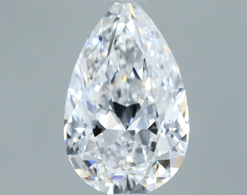 0.7 carat D-VS1 Natūralus Pear Deimantas (1)