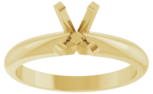 Sužadėtuvių Žiedas „Solitaire“ 14k yellow gold Oval 7mm x 5mm (3)