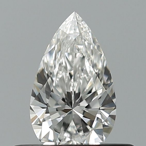 0.32 carat F-VVS2 Natūralus Pear Deimantas (1)