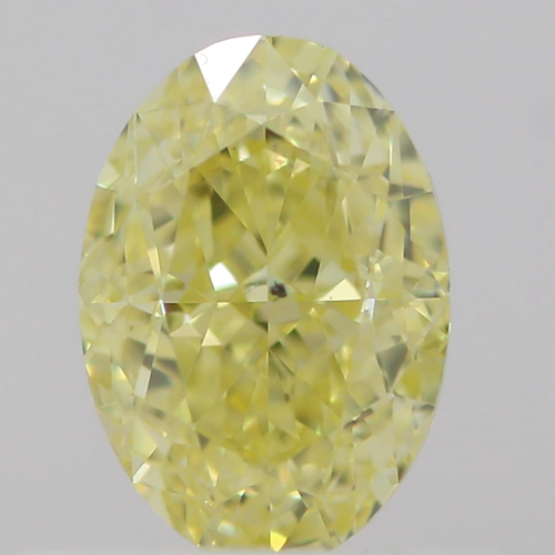 0.5 carat Fancy  Yellow-SI1 Natūralus Oval Deimantas (1)