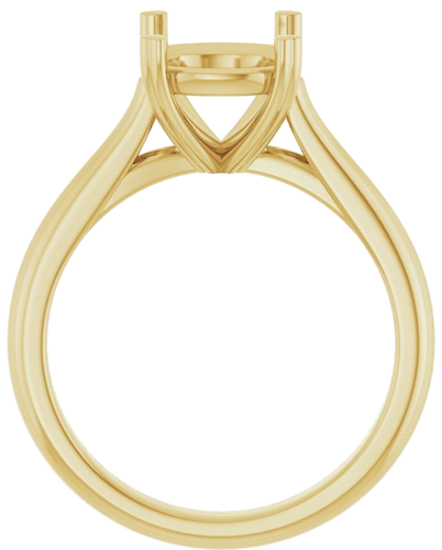 Sužadėtuvių Žiedas „Hearts on Top™“ 14k yellow gold Elongated Cushion 10mm x 8mm (2)