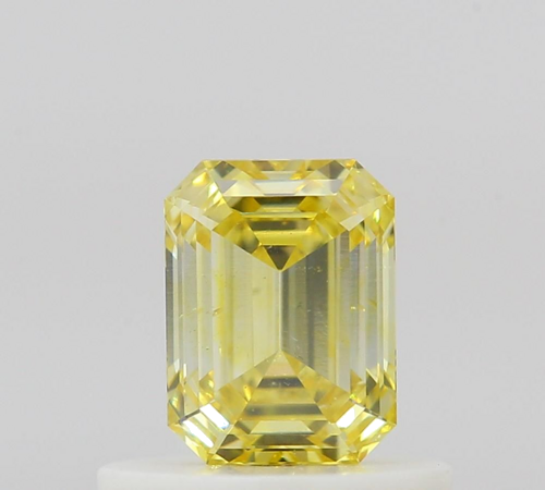 0.51 carat Fancy Intense Yellow-SI2 Natūralus Emerald Deimantas (1)