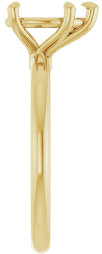 Sužadėtuvių Žiedas 585 Geltonojo Aukso Pear Shape 9mm x 6mm (4)