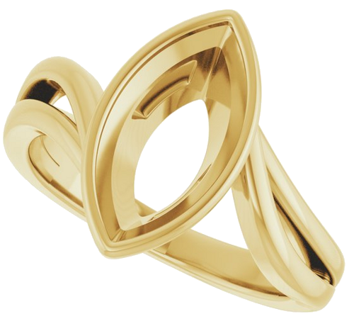Sužadėtuvių Žiedas „Bezel-Set“ 14k yellow gold Marquise 13mm x 6.5mm (5)