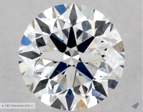 0.4 carat E-SI1 Very Good cut Natūralus Round Deimantas (1)