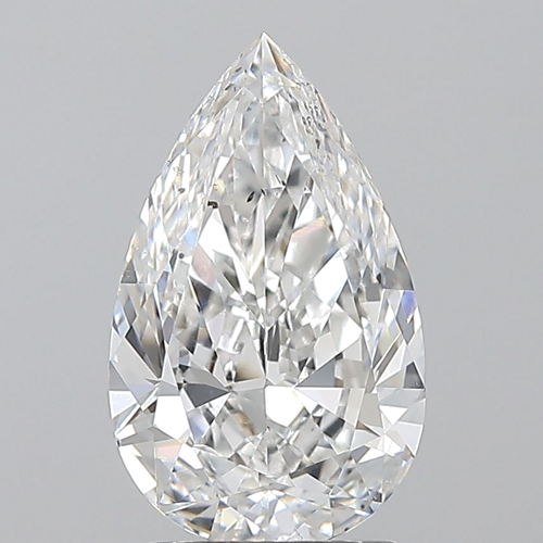 2.0 carat E-SI1 Natūralus Pear Deimantas (1)