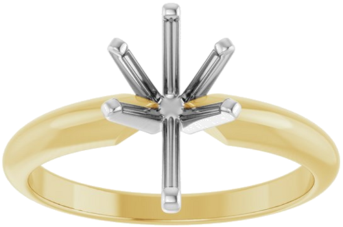 Sužadėtuvių Žiedas „Solitaire“ 585 Baltojo Ir Geltonojo Aukso Pear Shape 10mm x 6mm (3)