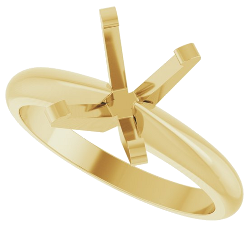 Sužadėtuvių Žiedas „Solitaire“ 14k yellow gold Oval 9mm x 7mm (5)