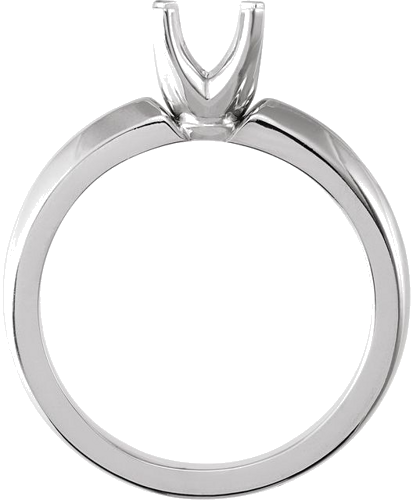 14K White 5.8 mm Round 4-Prong Low Solstice Solitaire® Engagement Ring Mounting (2)