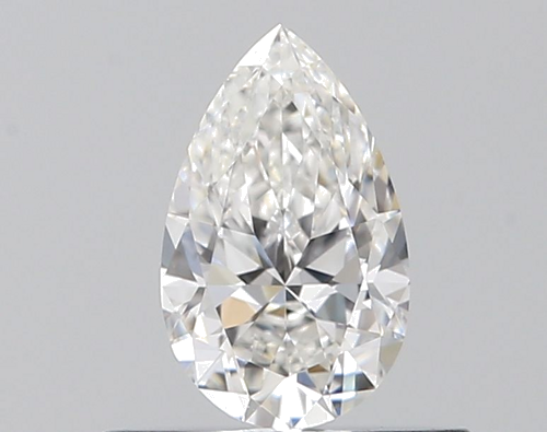 0.4 carat F-VVS2 Natūralus Pear Deimantas (1)