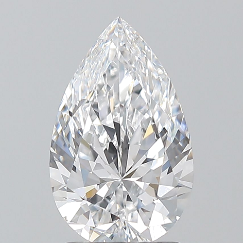 1.7 carat D-VS2 Natūralus Pear Deimantas (1)