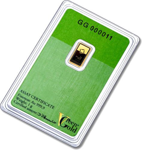 1 гр. Инвестиционно златно кюлче Valcambi Green Gold (4)
