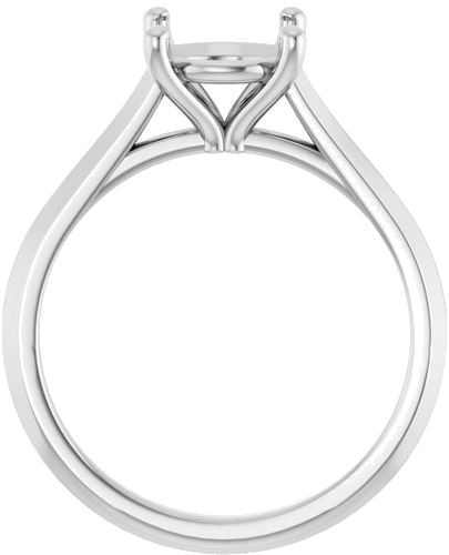 Sužadėtuvių Žiedas „Claw-Prong“ 14k white gold Round 8.2mm (2)