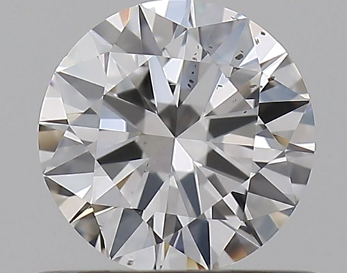 0.5 carat F-SI1 Excellent cut Natūralus Round Deimantas (1)