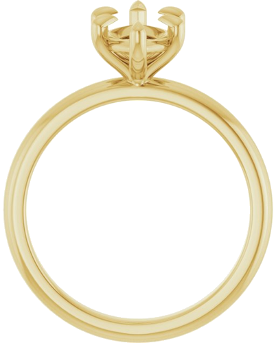 Sužadėtuvių Žiedas „Claw-Prong“ 10k yellow gold Marquise 12mm x 6mm (2)
