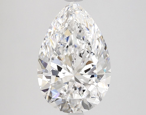 3.02 carat D-VS2 Natūralus Pear Deimantas (1)
