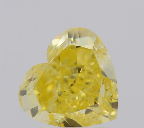 3.11 carat Fancy Intense Yellow-VS2 Natūralus Heart Deimantas (1)