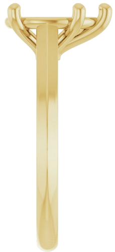 14K Yellow 10x7 mm Pear Solitaire Engagement Ring Mounting (4)