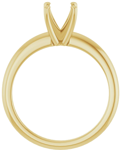 Sužadėtuvių Žiedas „Solitaire“ 750 Geltonojo Aukso Round 6.5mm (2)