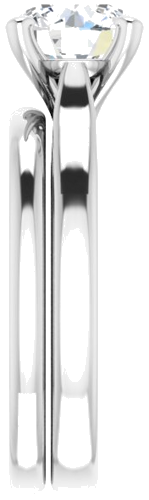 Platinum 7.4 mm Round Engagement Ring Mounting (9)