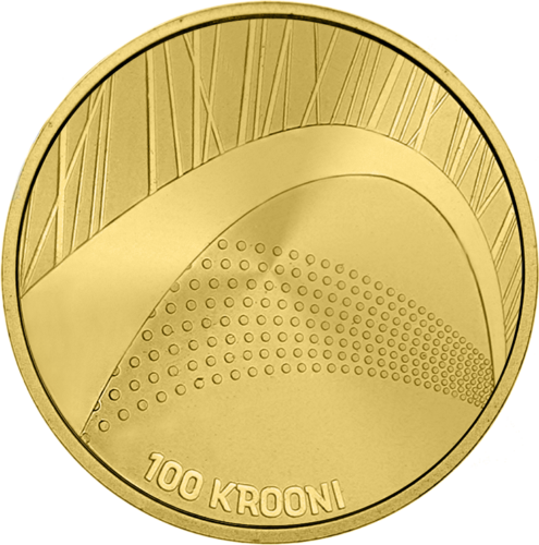 2009 Estonia Song and Dance Festival 100 kroner gold coin (1)