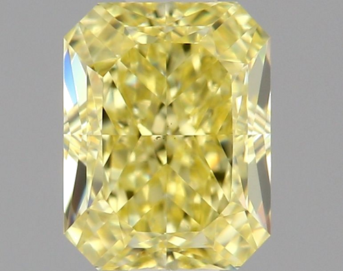 0.62 carat Fancy Yellow-VS2 Natūralus Radiant Deimantas (1)