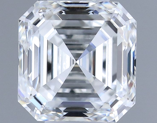 0.5 carat G-VS2 Natūralus Asscher Deimantas (1)