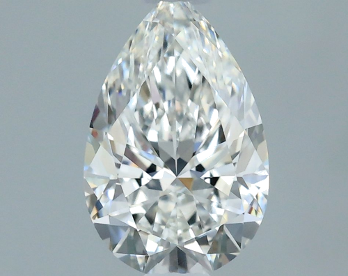 0.54 carat F-VVS1 Natūralus Pear Deimantas (1)