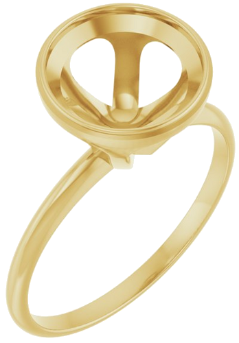 Sužadėtuvių Žiedas „Solitaire“ 585 Geltonojo Aukso Round 9mm (1)