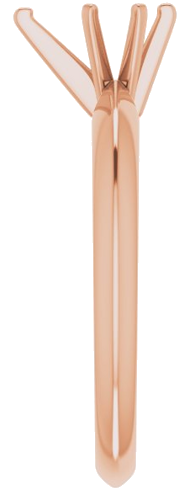 Sužadėtuvių Žiedas „Lightweight Solitaire“ 14k rose gold Pear 7mm x 4.5mm (4)