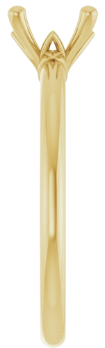 Sužadėtuvių Žiedas „Solitaire“ 14k yellow gold Round 6.5mm (4)