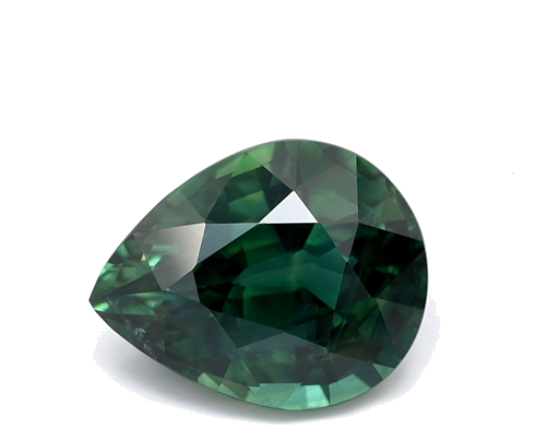 5.15 carat TEAL Pear Safyras (1)