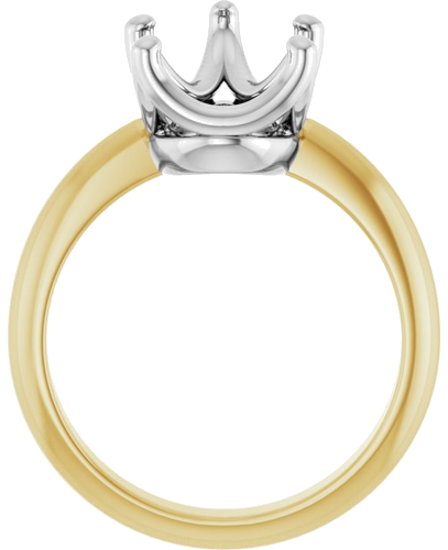 Sužadėtuvių Žiedas „Solitaire Crown-Inspired“ 14k yellow/white gold Pear 14mm x 9mm (2)