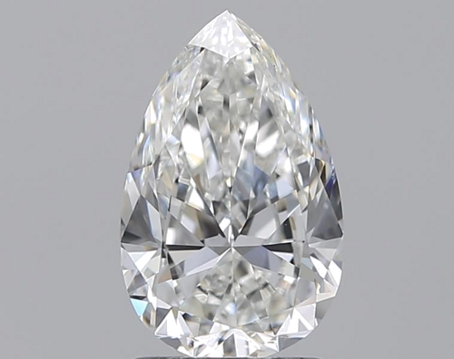 1.5 carat F-VVS2 Natūralus Pear Deimantas (1)