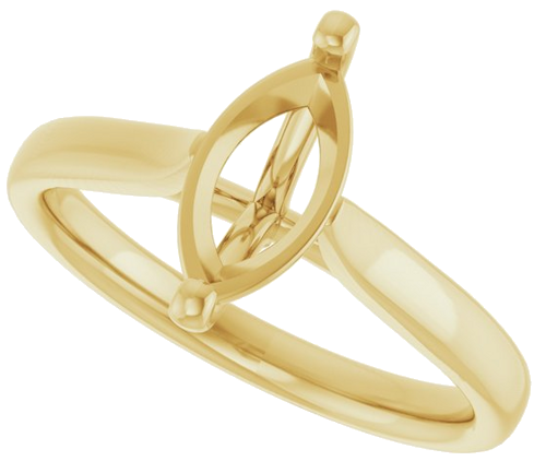 Sužadėtuvių Žiedas 10k yellow gold Marquise 10mm x 5mm (5)