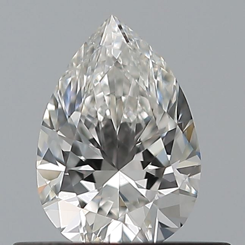 0.4 carat F-VVS1 Natūralus Pear Deimantas (1)