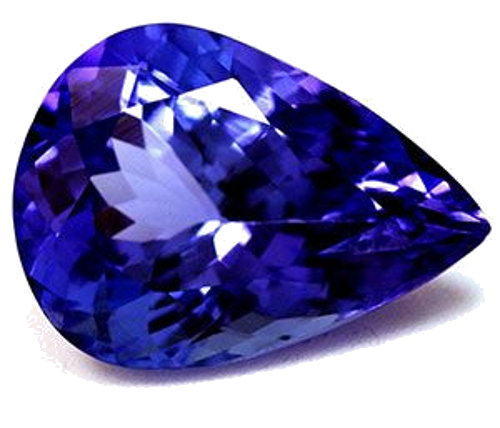 3.85 carat BLUE Pear Tanzanite (1)